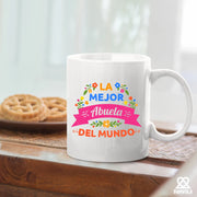 La Mejor Abuela Del Mundo Ceramic Mug 11 oz White - Panvola