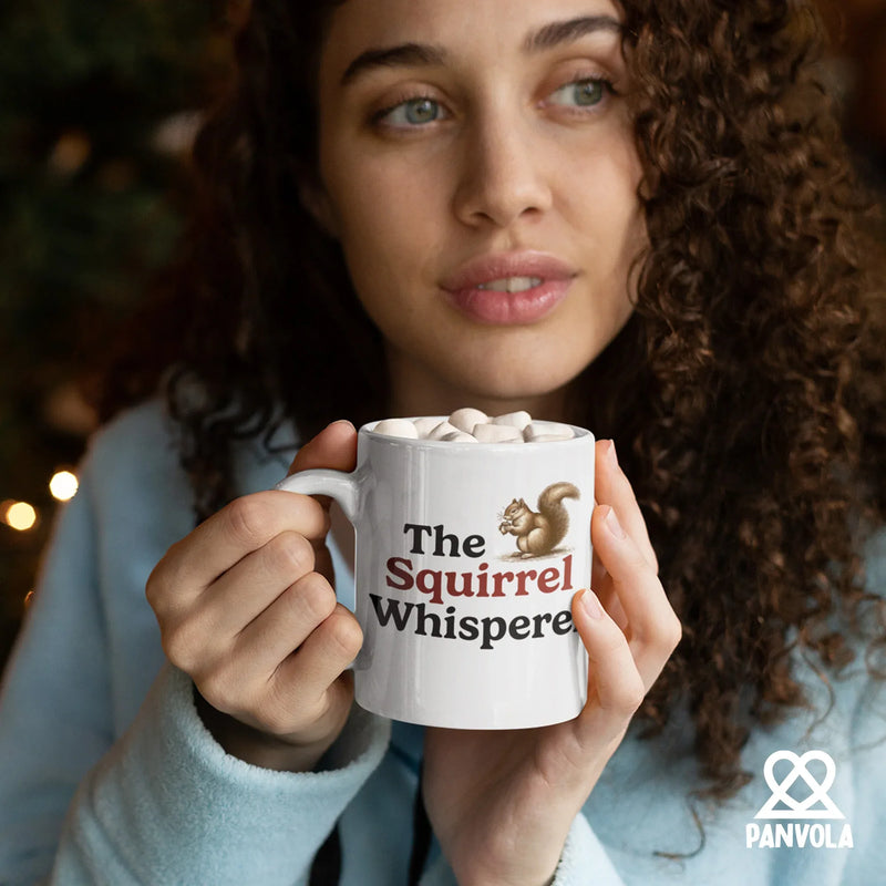 The Squirrel Whisperer Squirrel Lover Gifts Ceramic Mug 11 oz White - Panvola