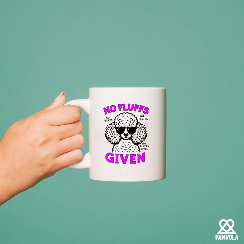 Poodle No Fluffs Given Ceramic Mug 11 oz White - Panvola