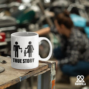 True Story Fishing Gift For Women Ceramic Mug 11 oz White - Panvola