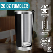 Without Music Life would B Flat Vacuum Insulated Tumbler - Panvola