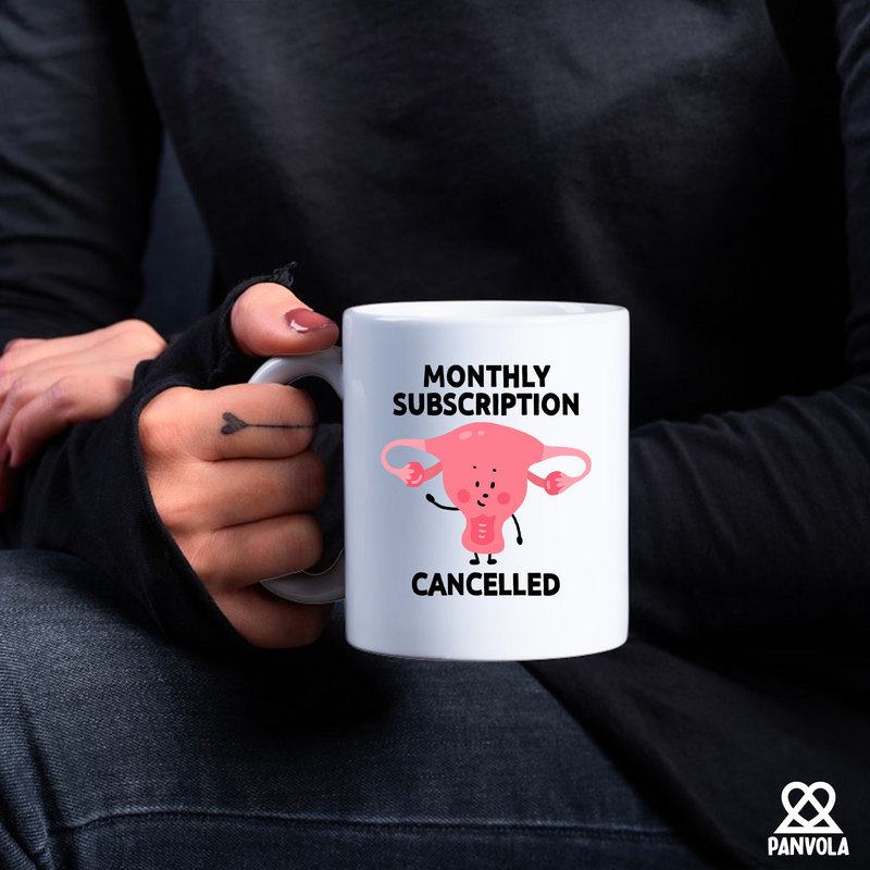 Monthly Subscription Cancelled Ceramic Mug 11 oz White