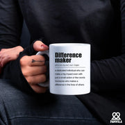 Difference Maker Definition Ceramic Mug 11 oz White - Panvola