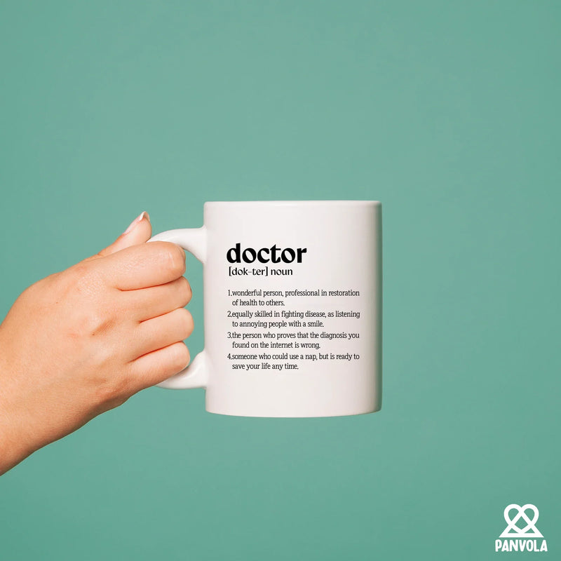 Doctor Definition Ceramic Mug 11 oz Whte - Panvola