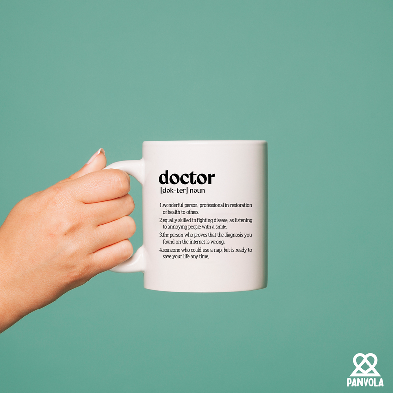 Doctor Definition Ceramic Mug 11 oz Whte