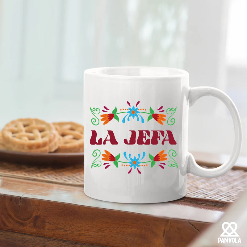 La Jefa Ceramic Mug 11 oz White - Panvola