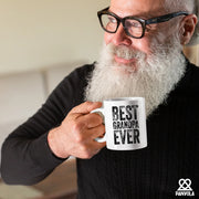 Best Grandpa Ever Grandfathers Gift from Granddaughter Grandson Ceramic Mug 11 oz White - Panvola
