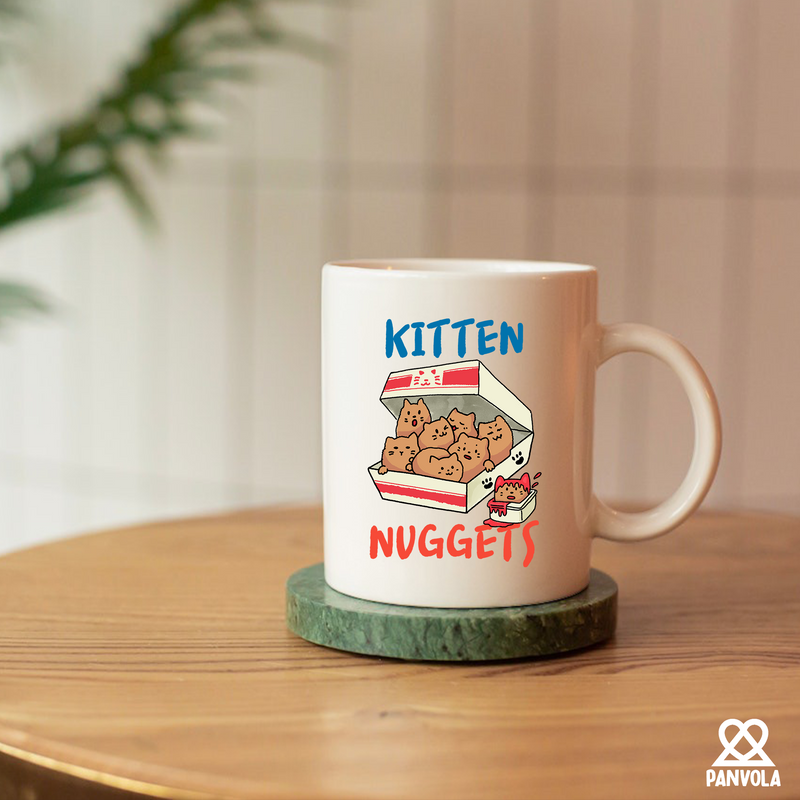 Kitten Nuggets Ceramic Mug 11 oz Whte