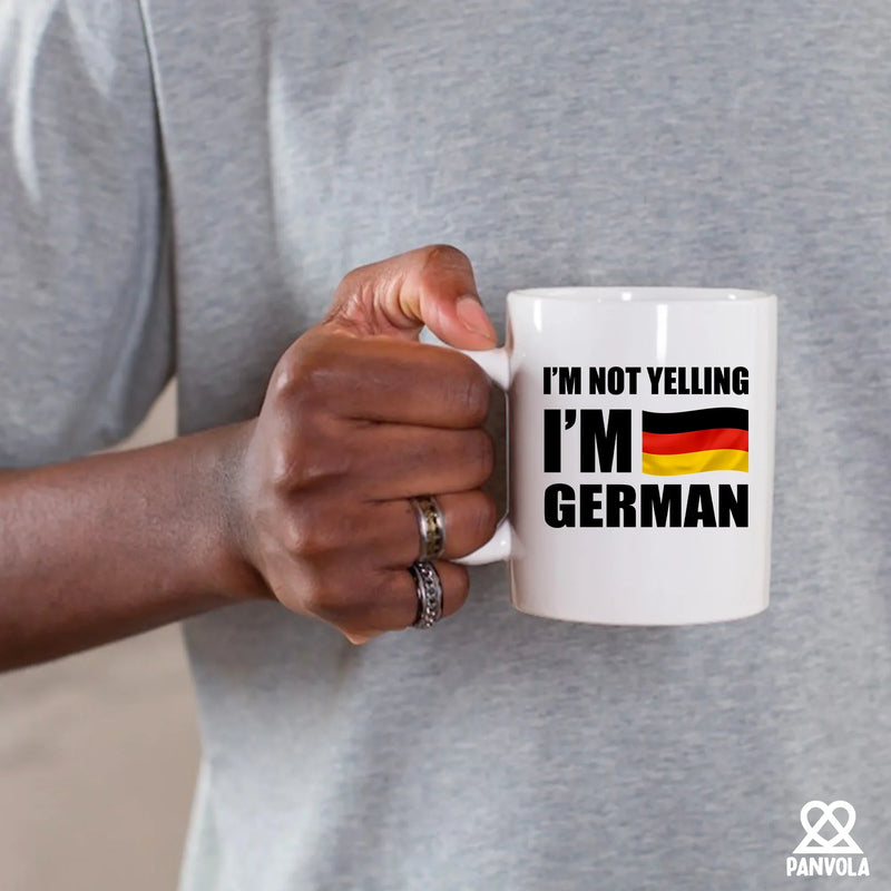 I'm Not Yelling I'm German Ceramic Mug 11 oz White - Panvola