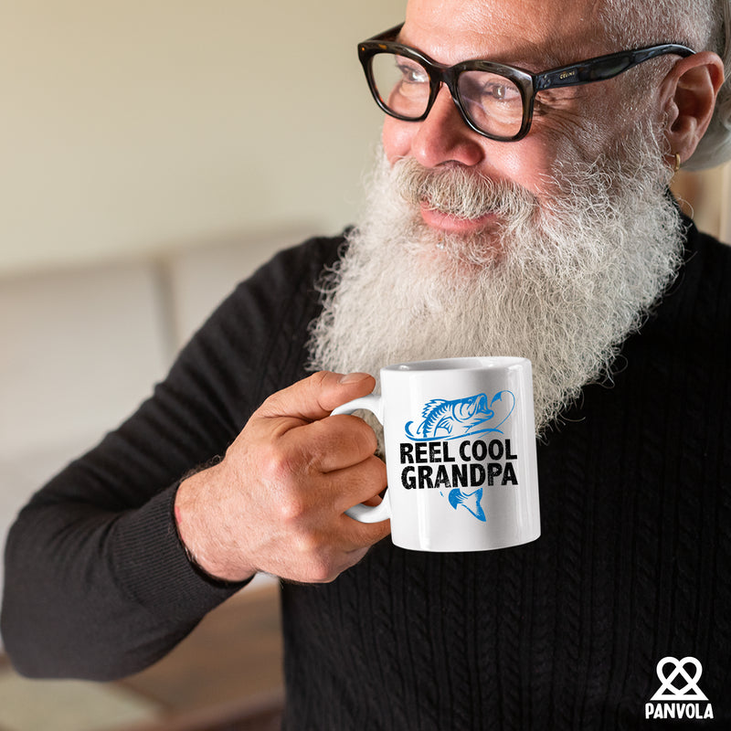 Reel Cool Grandpa Ceramic Mug 11 oz White