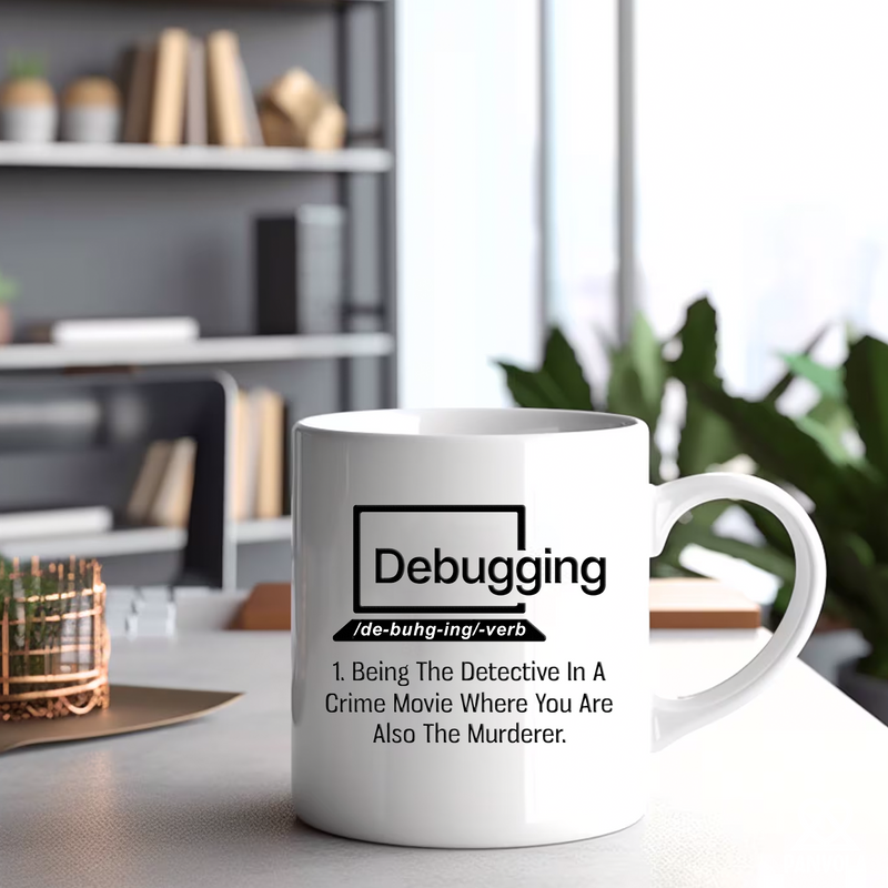 Debugging Being The Detective In A Crime Funny Gift Coffee Mug 11 oz