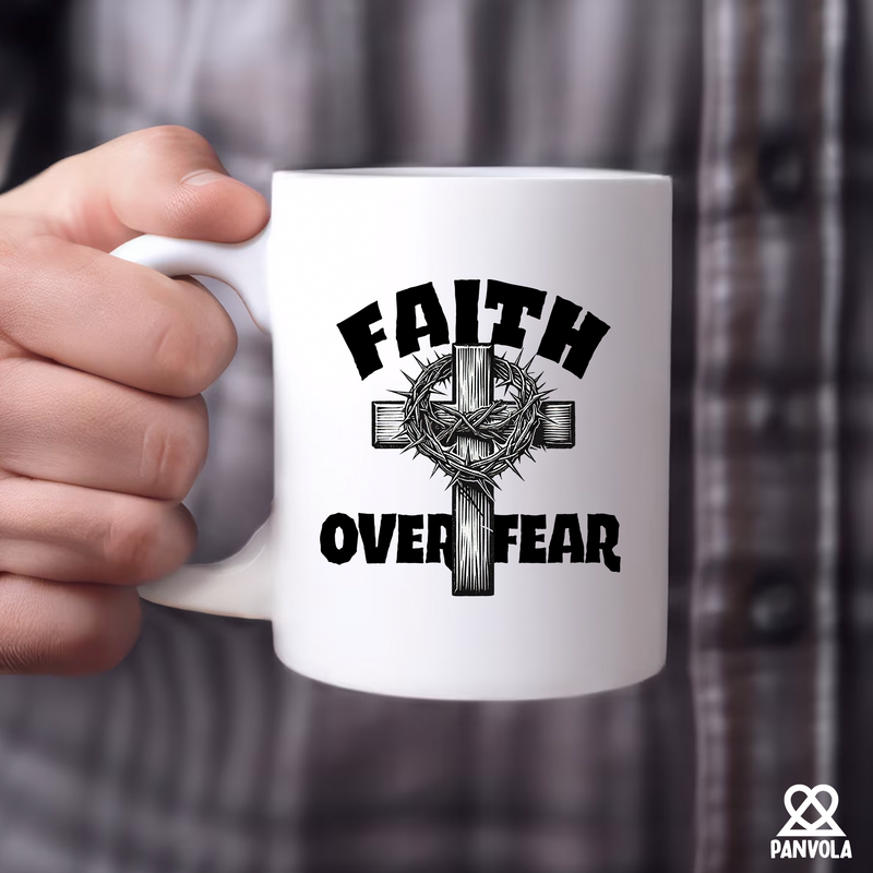 Faith over Fear  Ceramic Mug 11 oz White