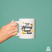 Kind Words Are Like Honey Sweet to the Soul Ceramic Mug 11 oz White - Panvola
