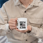 DD214 Alumni Ceramic Mug 11 oz White - Panvola