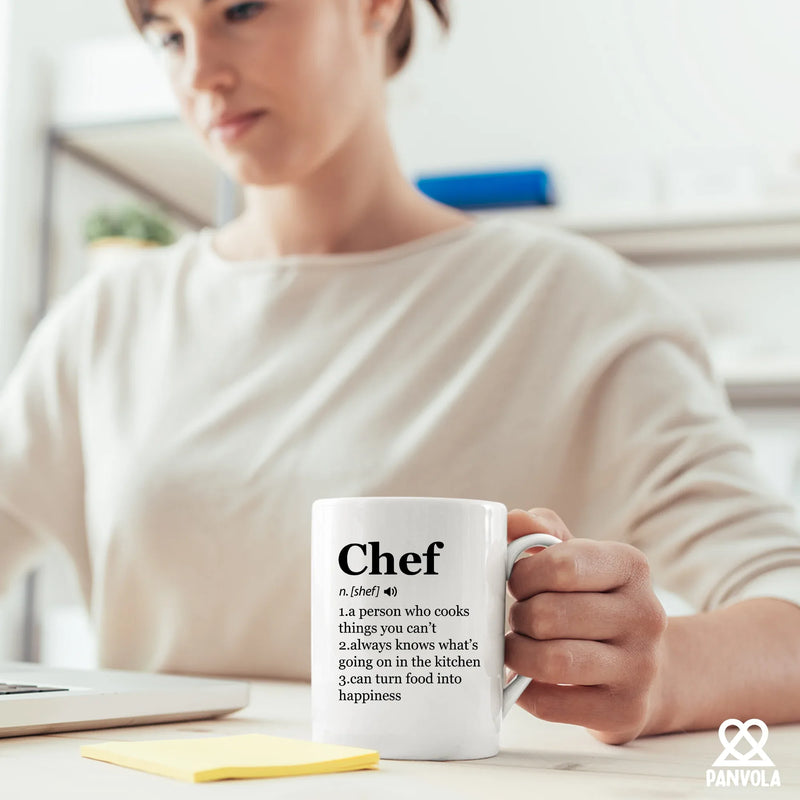 Chef Definition Mug Chef Gifts Ceramic Mug 11oz White - Panvola