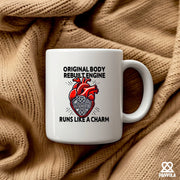 Original Body Rebuilt Engine Ceramic Mug 11 oz White - Panvola