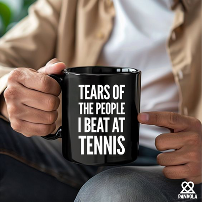 Tears of the People I Beat at Tennis Ceramic Mug 11 oz Black