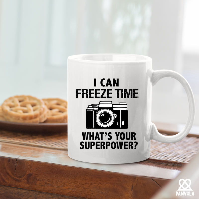 I Can Freeze Time Superpower Ceramic Mug 11 oz White