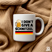 I Don't Give A Schnitzel Ceramic Mug 11 oz White.
