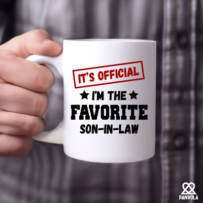 It's Official I'm The Favorite Son-In-Law Ceramic Mug 11 oz White