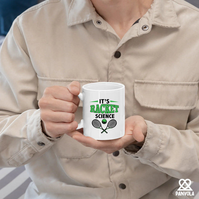 It's Racket Science Ceramic Mug 11 oz White - Panvola