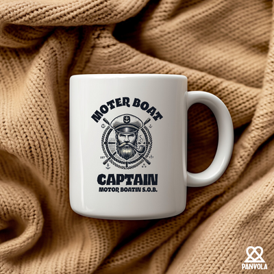 Motor Boat Captain Motor Boatin S.O.B. Ceramic Mug 11 oz White