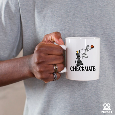 Checkmate Chess  Ceramic Mug 11 oz White