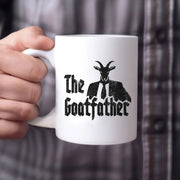 The Goatfather Ceramic Mug 11 oz White - Panvola