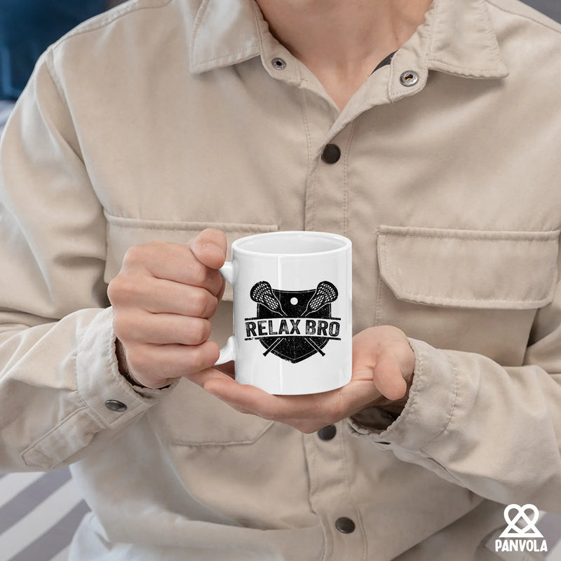 RELAX BRO Ceramic Mug 11 oz White - Panvola