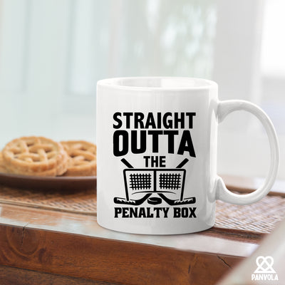 Straight Outta The Penalty Box Ceramic Mug 11 oz White