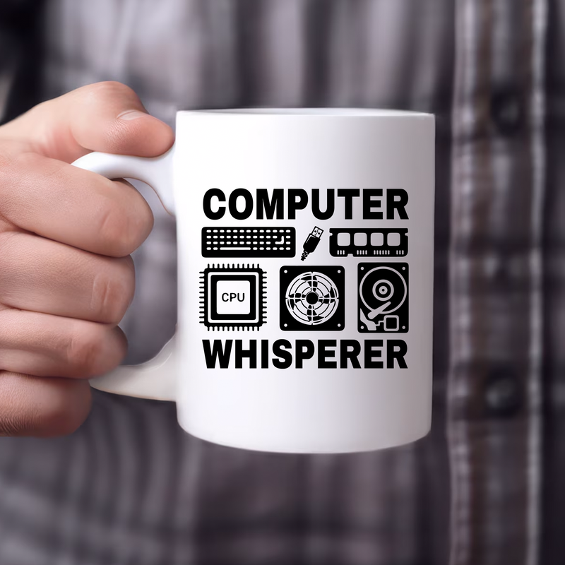 Computer Whisperer Ceramic Mug 11 oz White