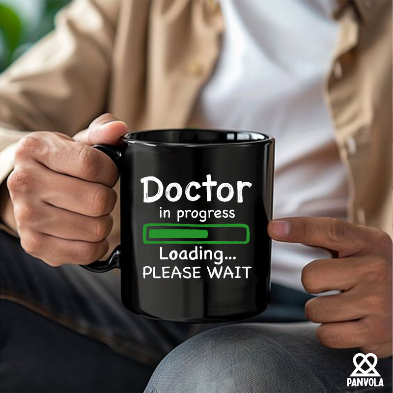 Doctor in Progress Loading Ceramic Mug 11 oz Black