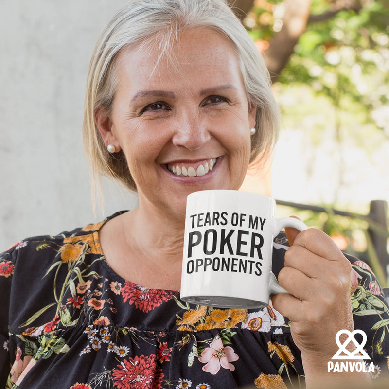 Tears of My Poker Opponents Ceramic Mug 11 oz White - Panvola