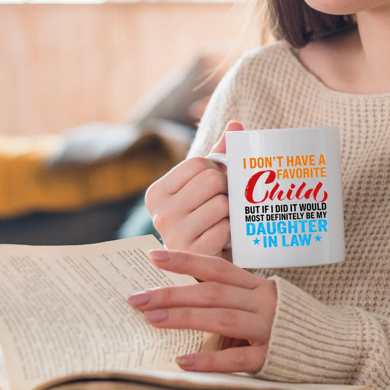 I Don't Have A Favorite Child Mug Ceramic Mug 11 oz White - Panvola