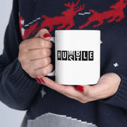 Personalized Hustle Humble Ceramic Mug 11 oz White - Panvola