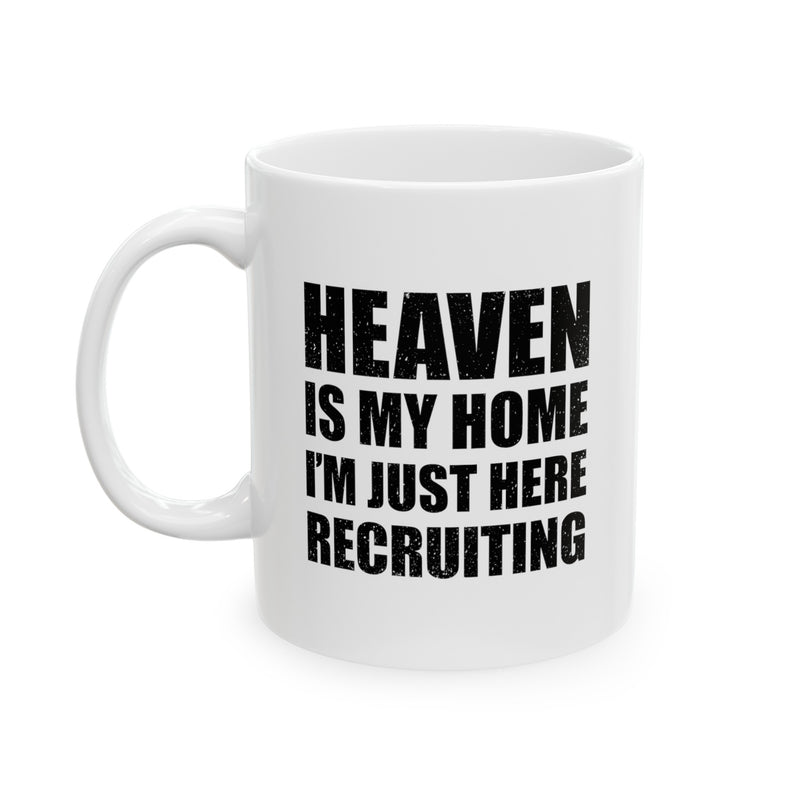 Personalized Heaven Is My Home Ceramic Mug 11 oz White