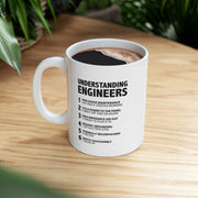 Personalized Understanding Engineers Ceramic Mug 11 oz White.
