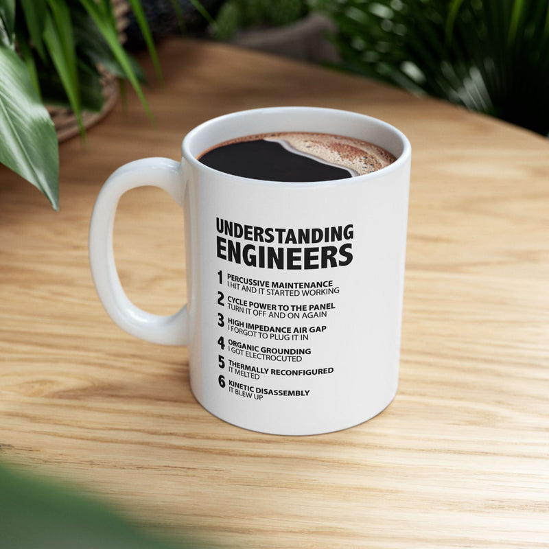 Personalized Understanding Engineers Ceramic Mug 11 oz White.