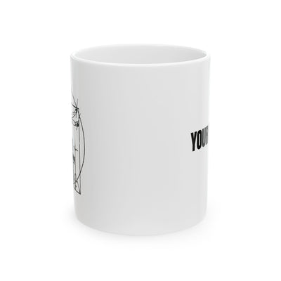 Personalized Da Vinci Drums Ceramic Mug 11 oz White