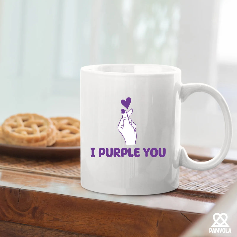 I Purple You Ceramic Mug 11 oz White - Panvola