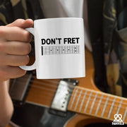Don't Fret Ceramic Mug 11 oz White - Panvola