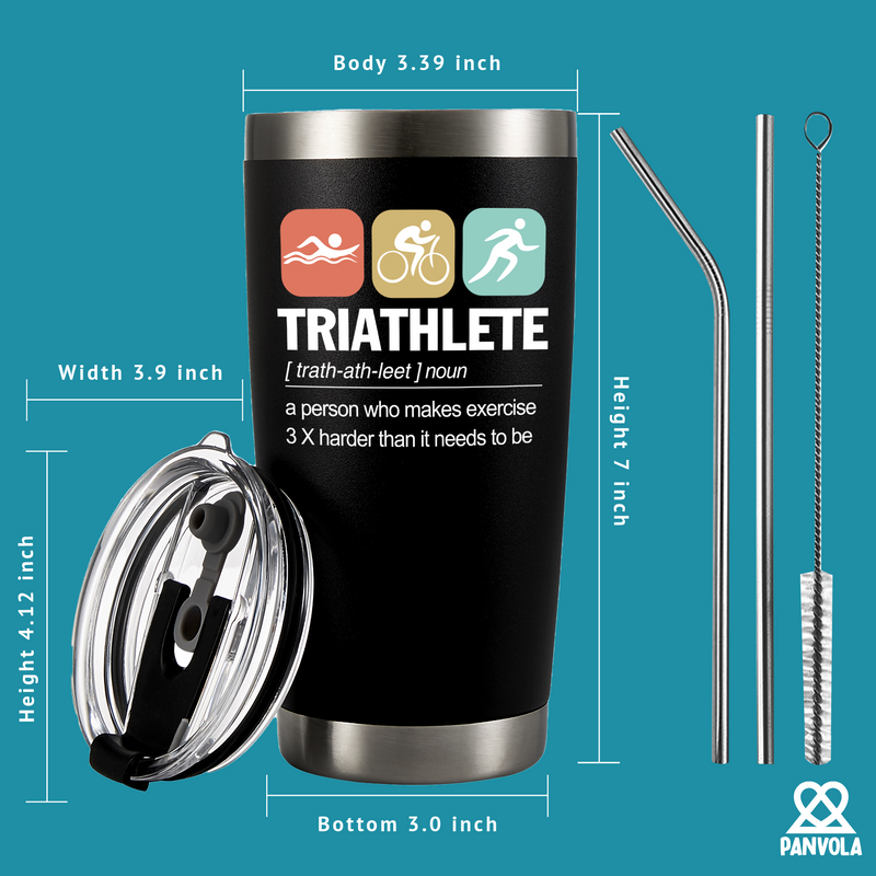 Panvola Triathlete Definition Athlete Gifts Tumbler