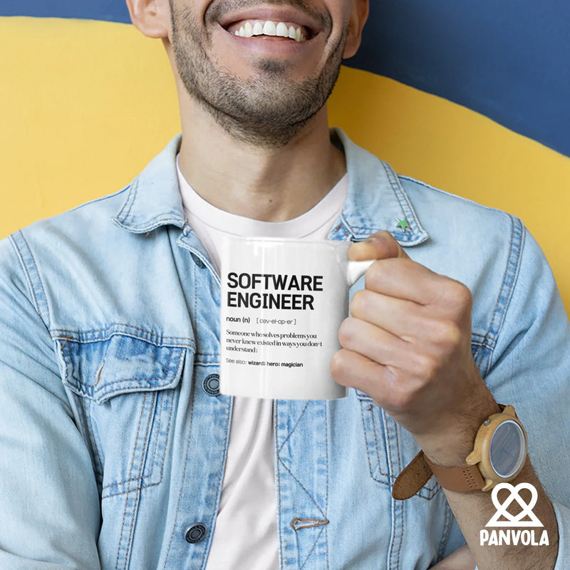 Software Engineer Definition Mug 11 oz White - Panvola