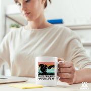 Best Friends For Life Ceramic Mug 11 oz White - Panvola