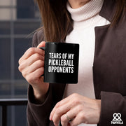 Tears of My Pickleball Opponents Black Mug 11 oz - Panvola
