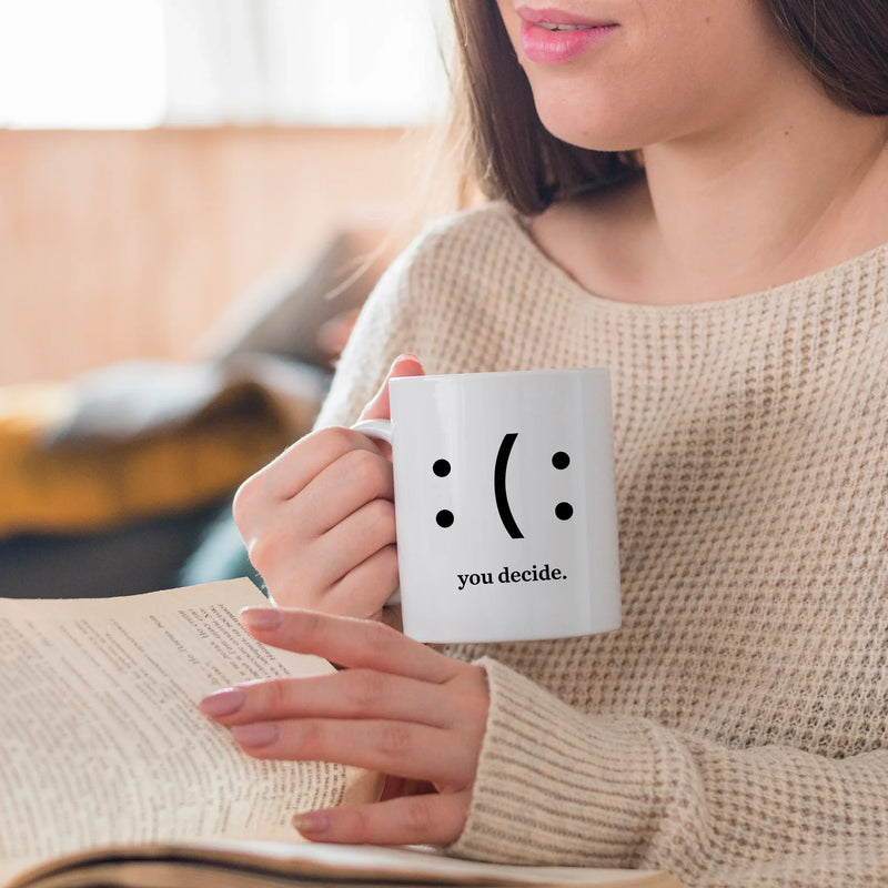 You Decide Ceramic Mug 11 oz White - Panvola