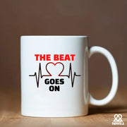 The Beat Goes On Ceramic Mug 11 oz White - Panvola