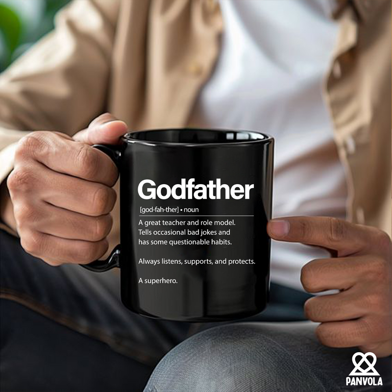 Godfather Definition Ceramic Mug 11 oz Black