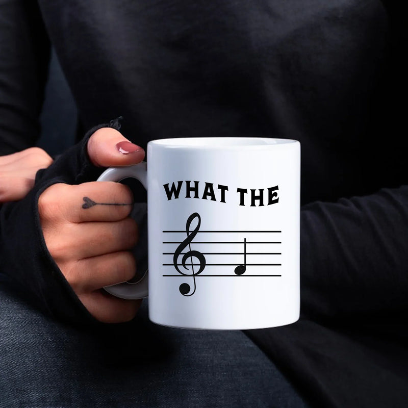 What the F Ceramic Mug 11 oz White - Panvola