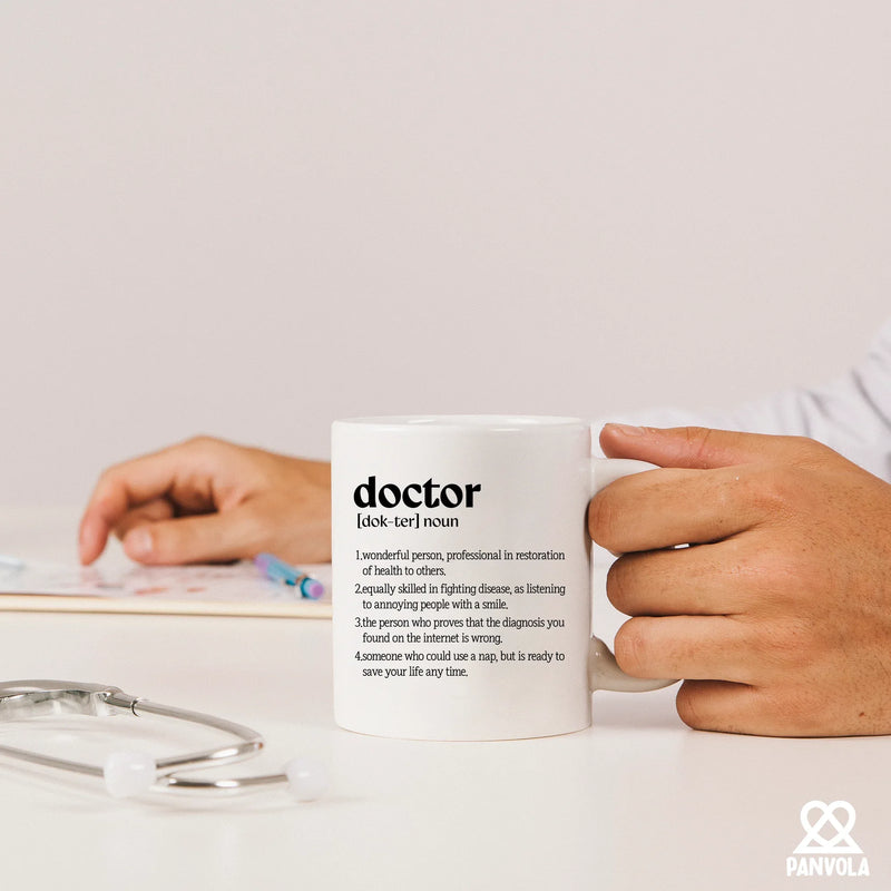 Doctor Definition Ceramic Mug 11 oz Whte - Panvola